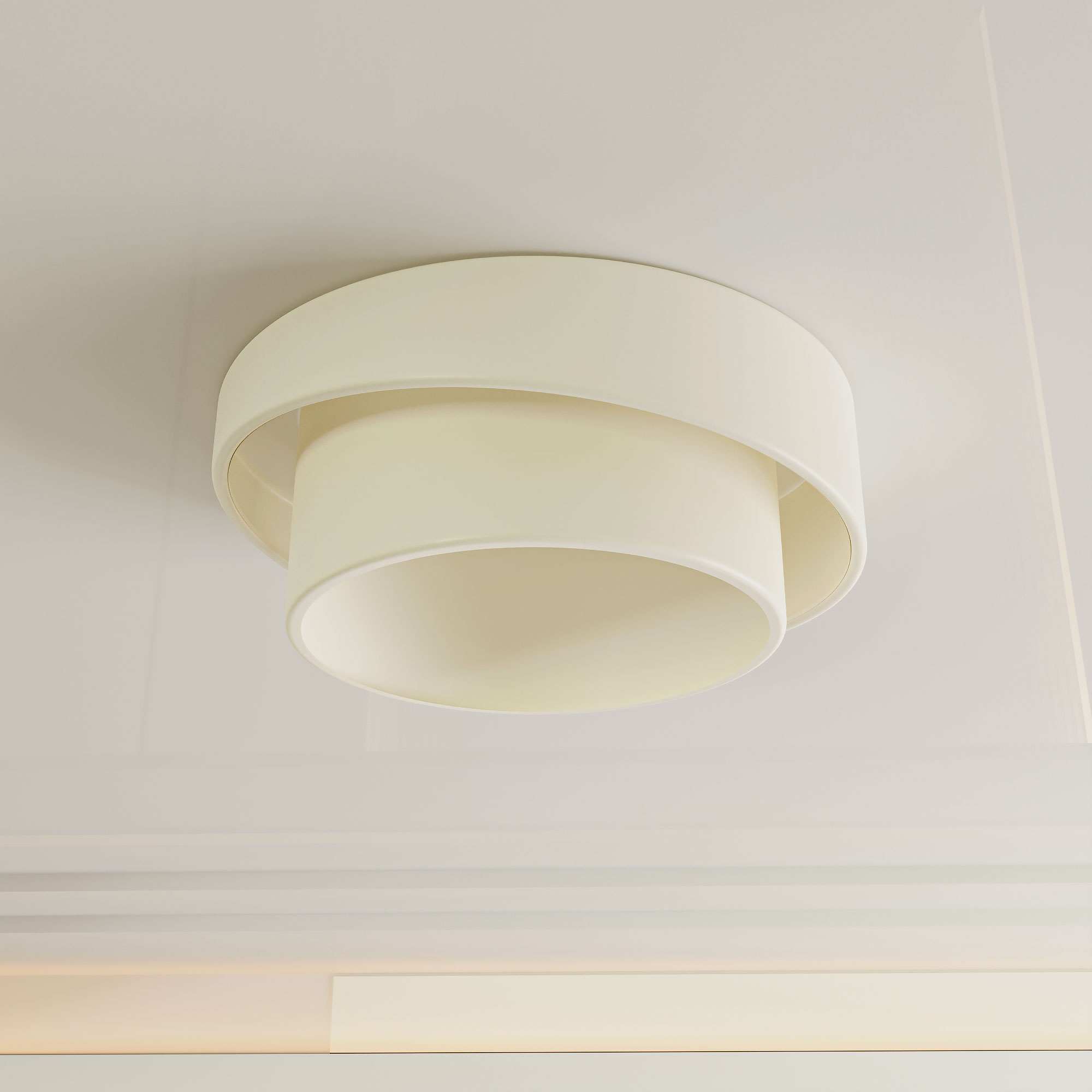 مصباح سقف دائري معدني