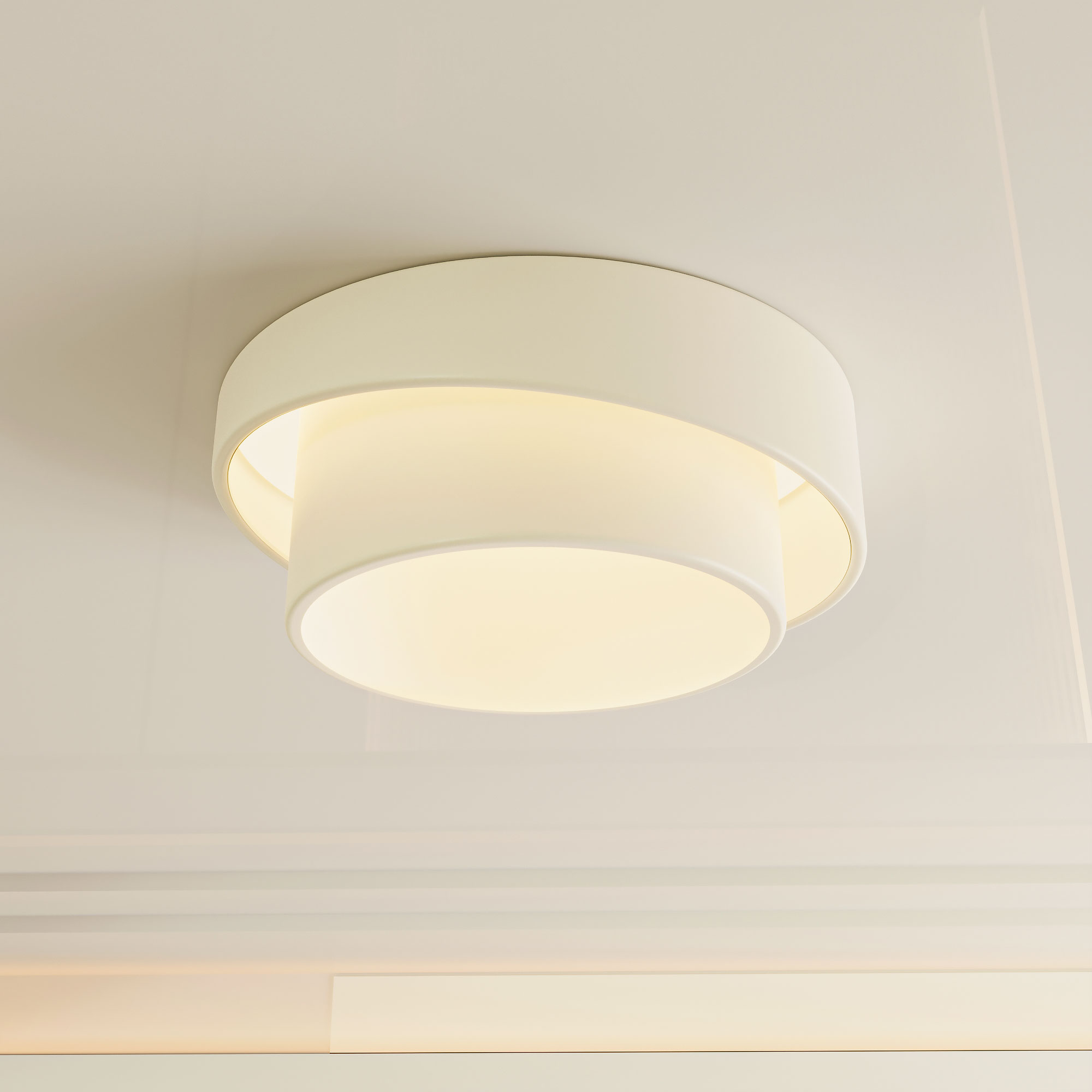 مصباح سقف دائري معدني