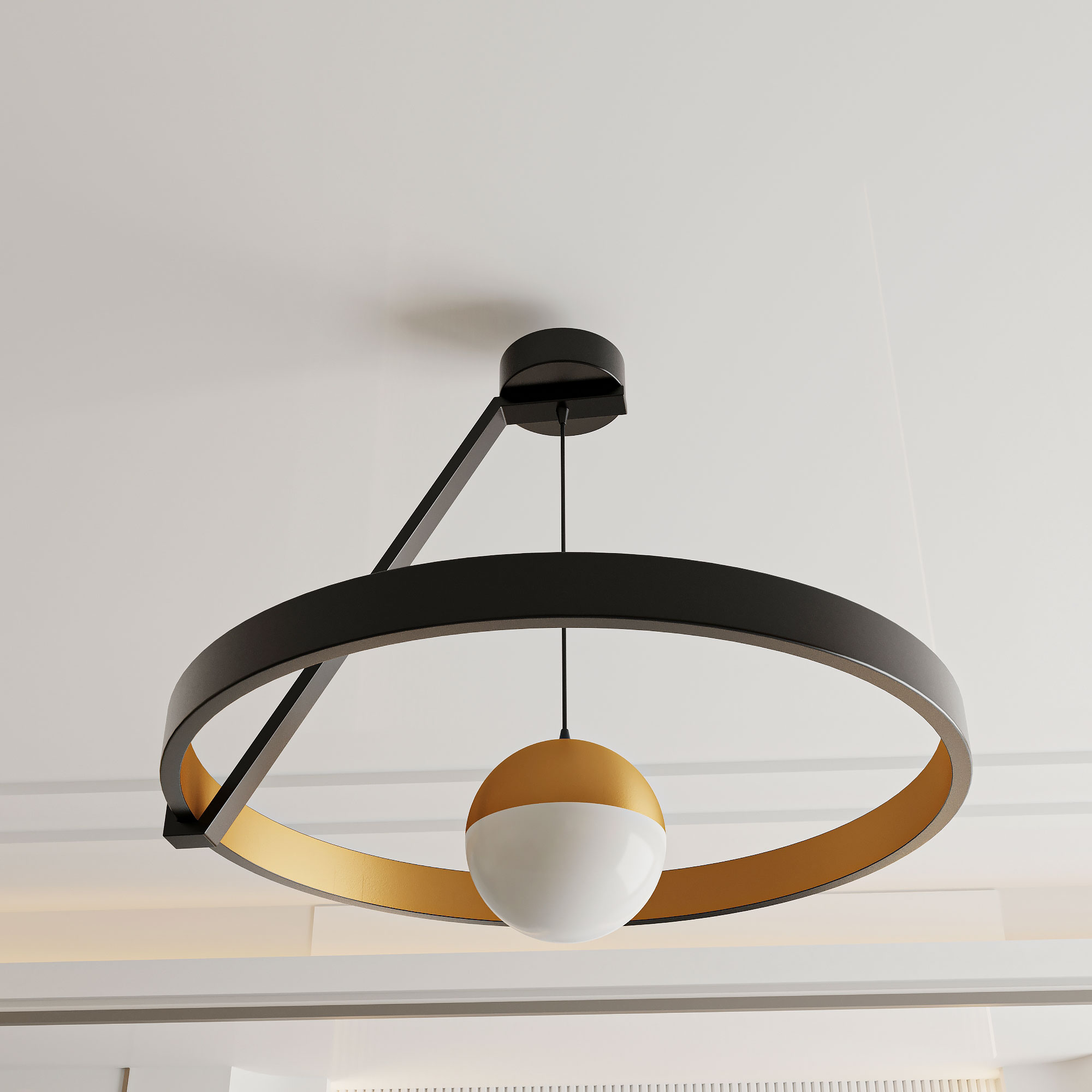 وحدة إضاءة الثريا الكرة الزجاجية