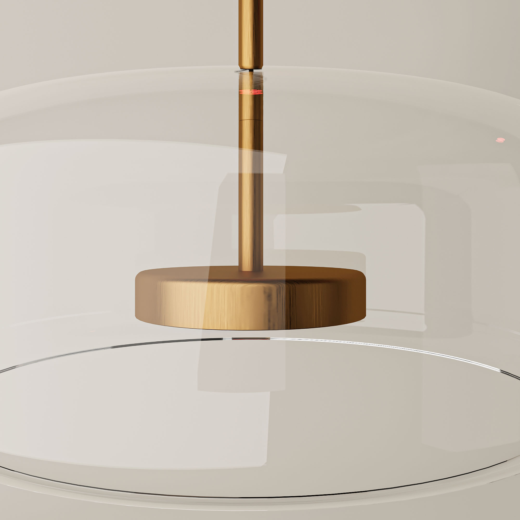 وحدة الإضاءة المعلقة على شكل كرة زجاجية