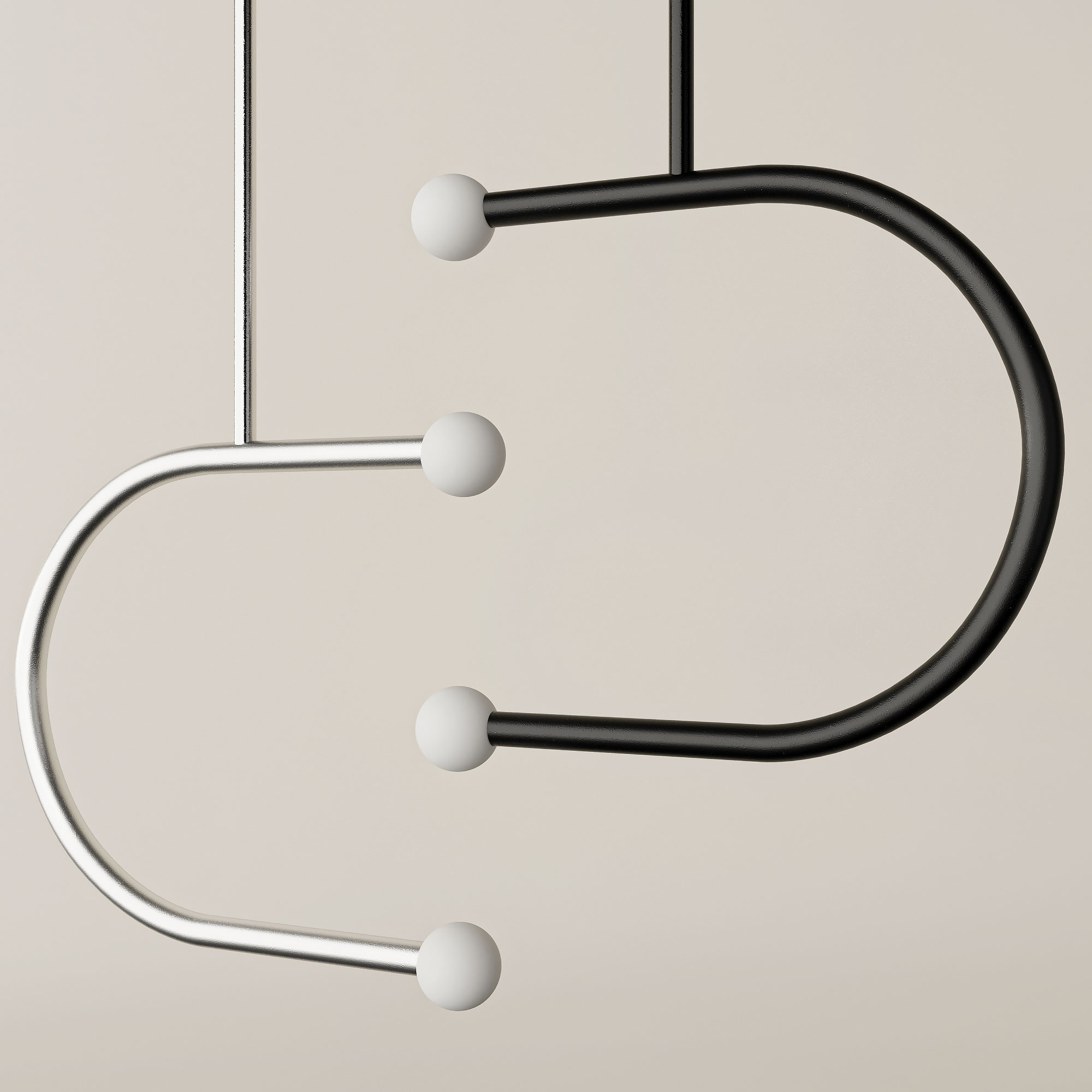 أضواء قلادة مزدوجة C